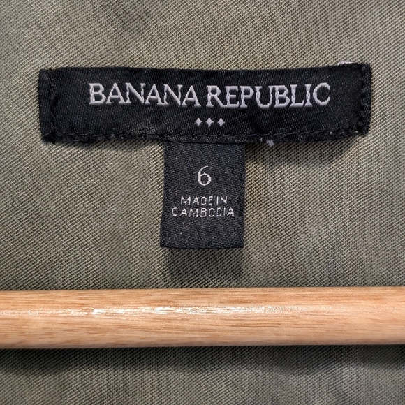 Banana Republic Utility Shirt Dress Size 6 - Picture 5 of 6
